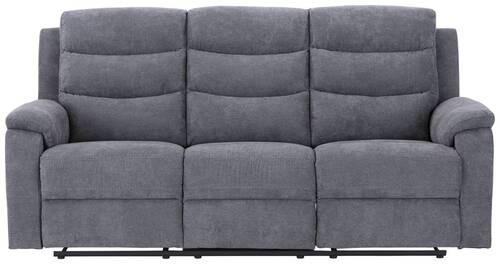Canapea cu 3 locuri MANCHESTER - gri, Konventionell, textil (208/102/93cm) - Ondega
