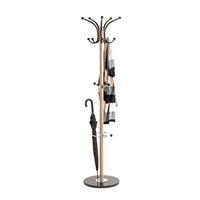 Samostoječi Obešalnik Mucki, Barva Hrasta, Črna - črna/barve hrasta, Moderno, kamen/kovina (39/171cm) - Mömax
