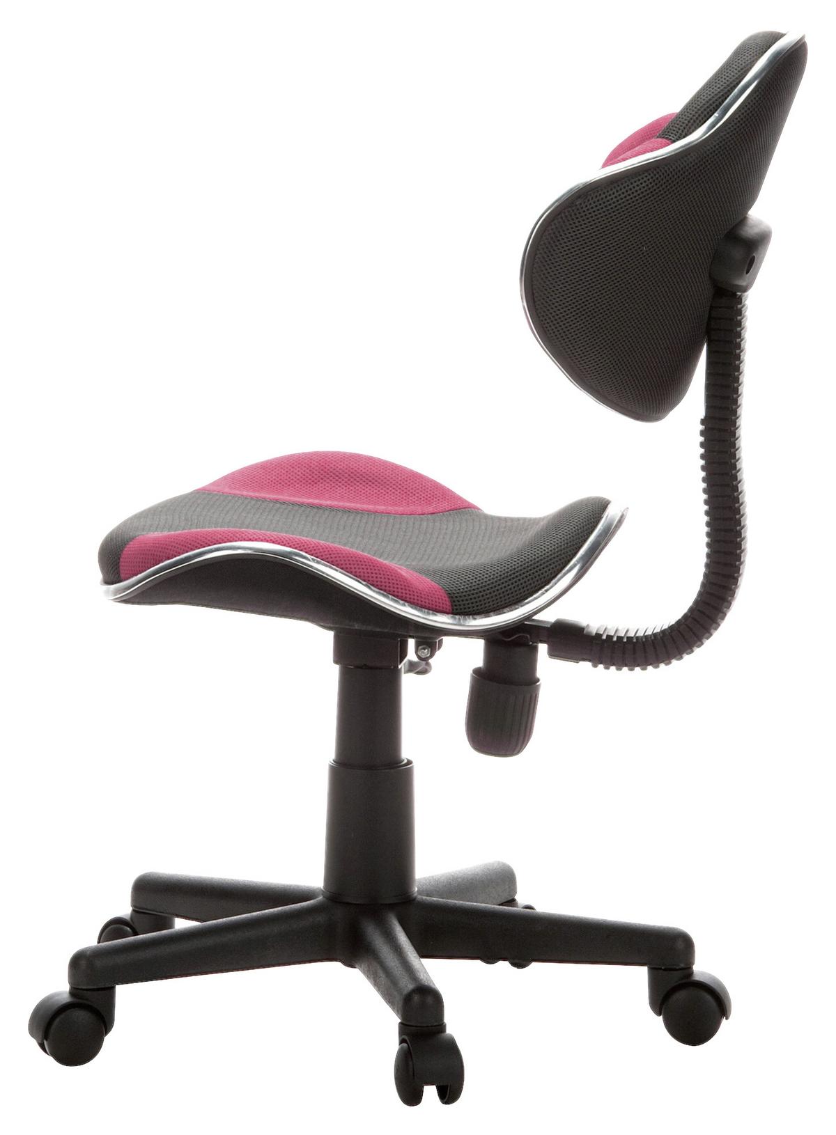Mladinski Vrtljivi Stol Kiddy Gti 2, Siva, Roza - pink/siva, Basics, umetna masa (45/86-101/42cm) - MID.YOU