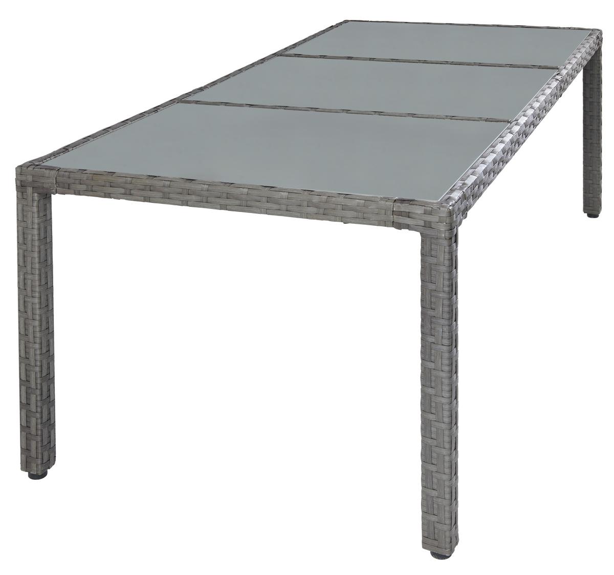 Vrtna Garnitura Eva, Sivorjava, 7-Delni Set - siva/rjava, Moderno, kovina/umetna masa - Modern Living