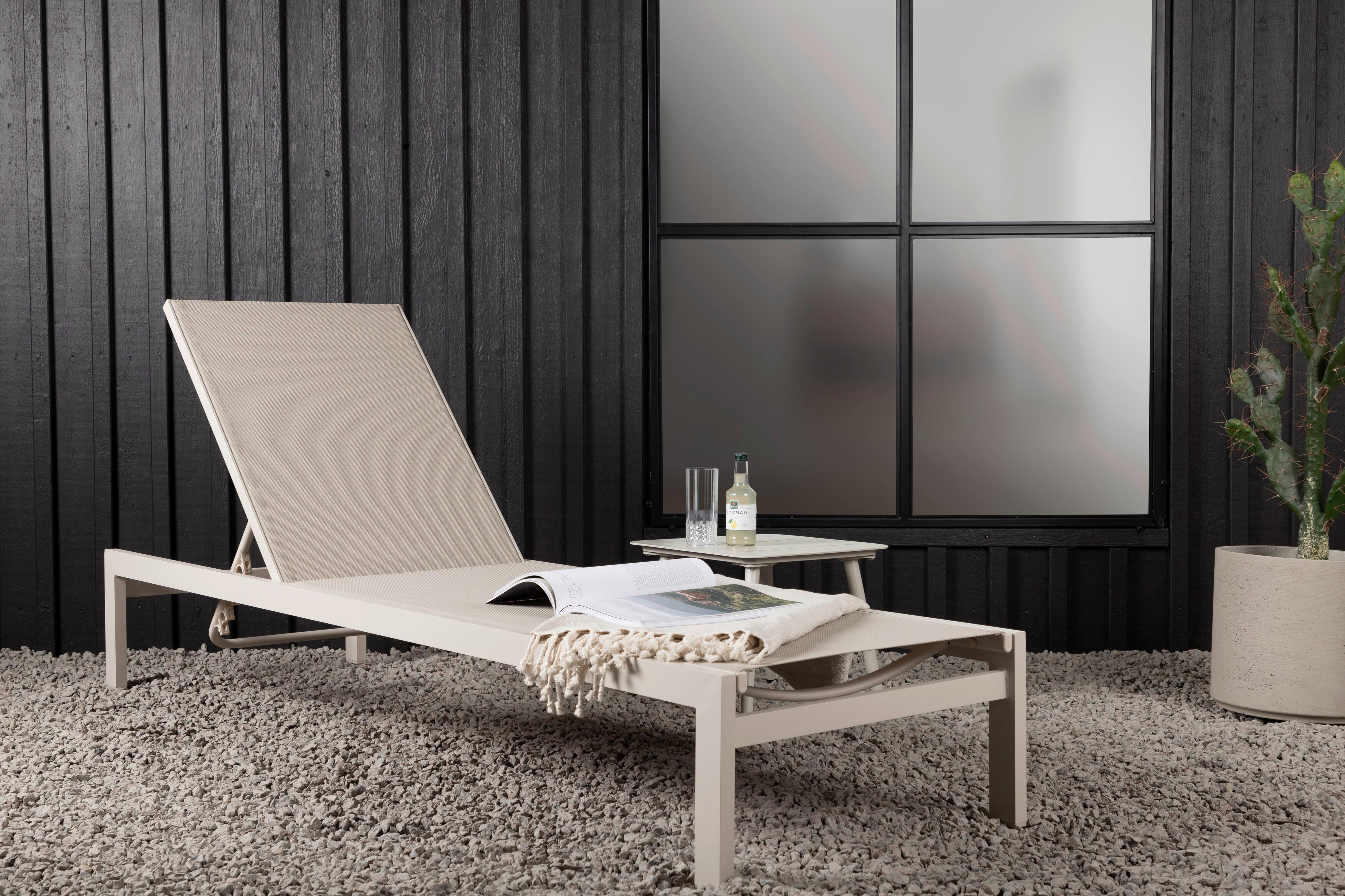 SONNENLIEGE COPACABANA - Beige, KONVENTIONELL, Metall (60/30/195cm) - Gardenson