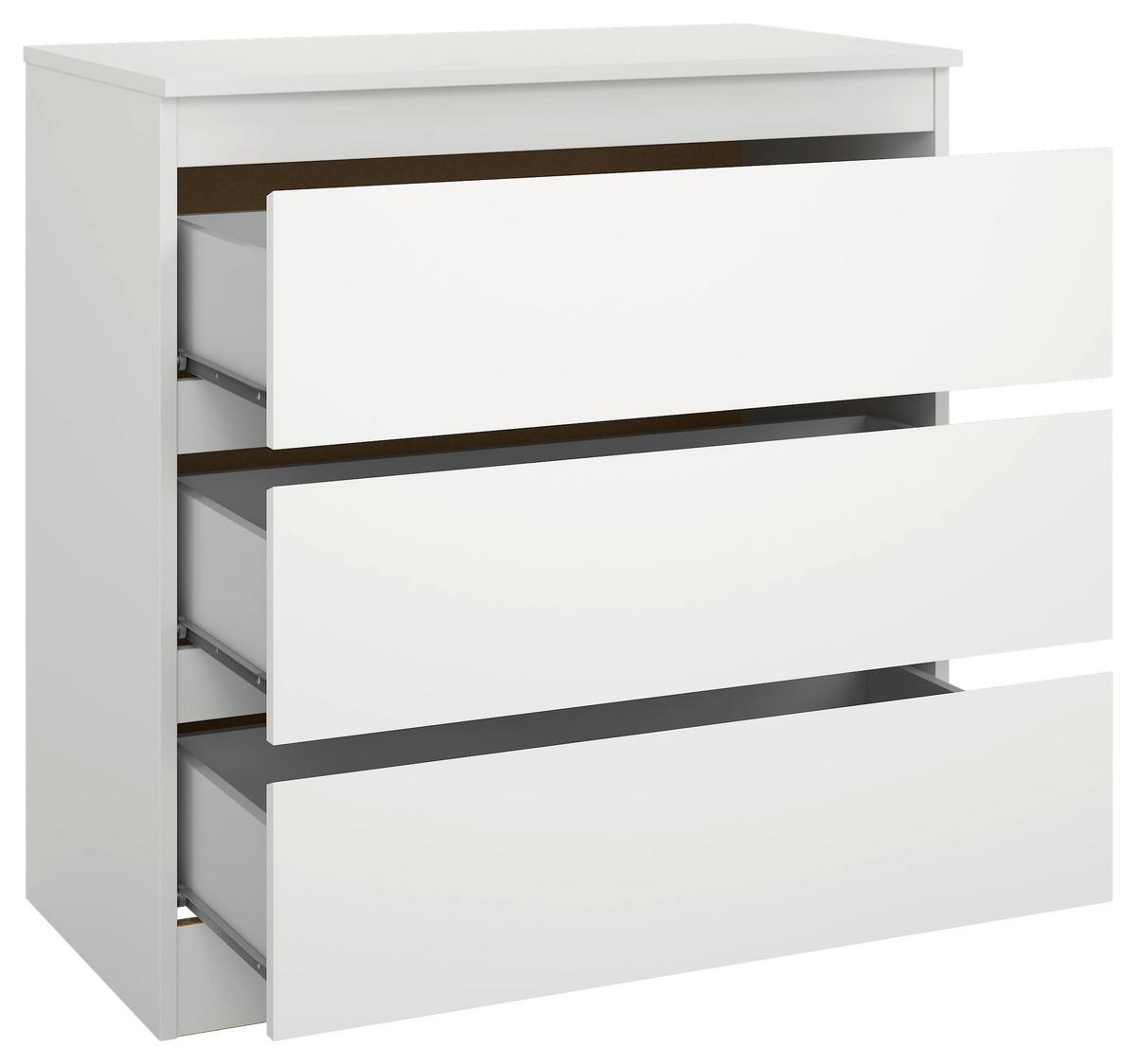 Kommode Mara Weiß Nachbildung - Weiß, KONVENTIONELL, Holz (77/80/42cm) - Mömax