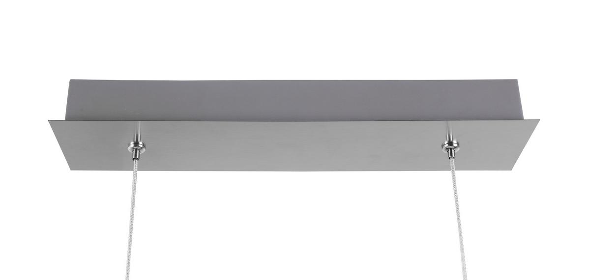 LAMPA WISZĄCA LED NOYA *SBN*SH* - kolor aluminiowy, Trend, tworzywo sztuczne/metal (105/27cm) - Novel