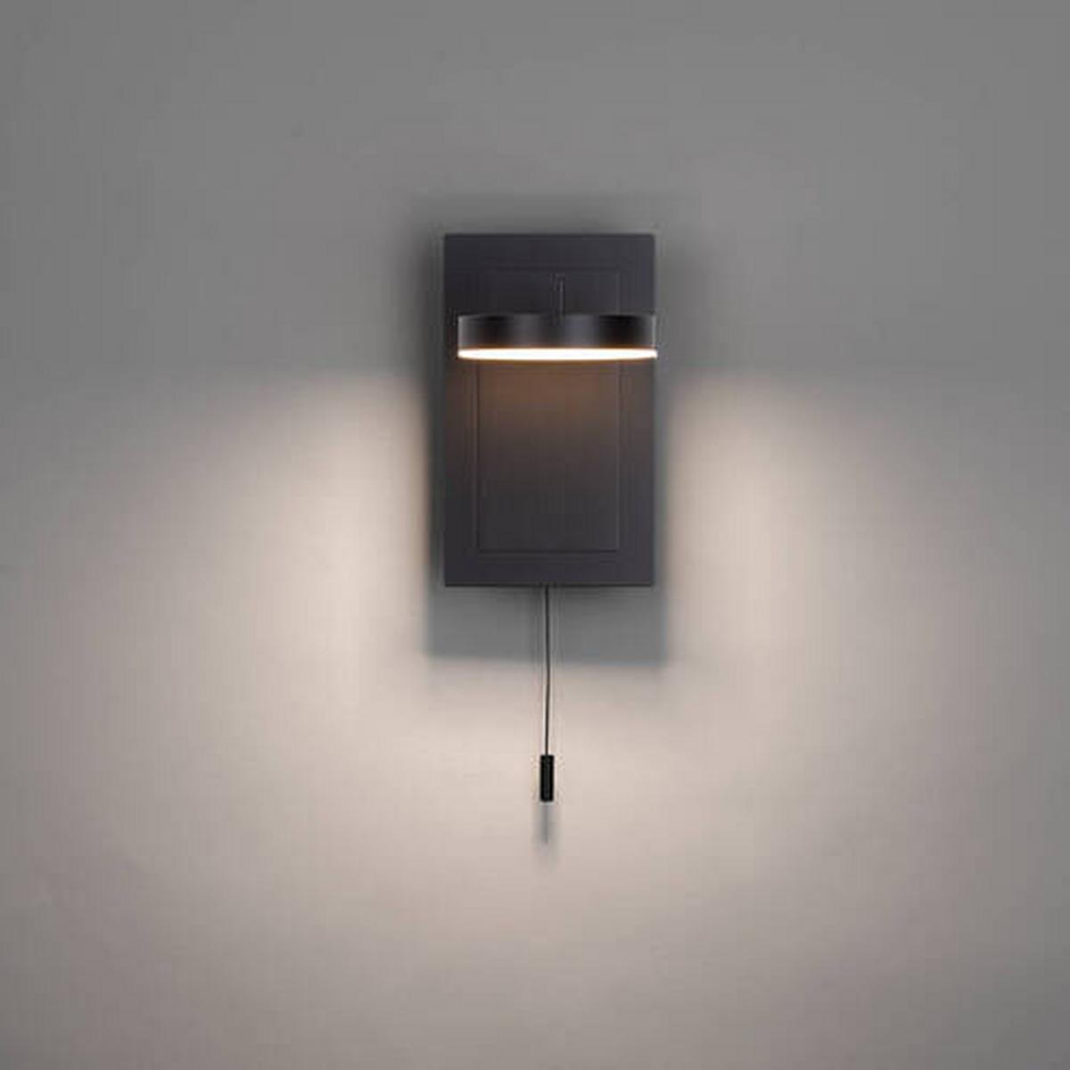 KINKIET ŁAZIENKOWY 9785-13 SILEDA - antracytowy, Modern, tworzywo sztuczne/metal (16,5/13,5/19,5cm) - Paul Neuhaus