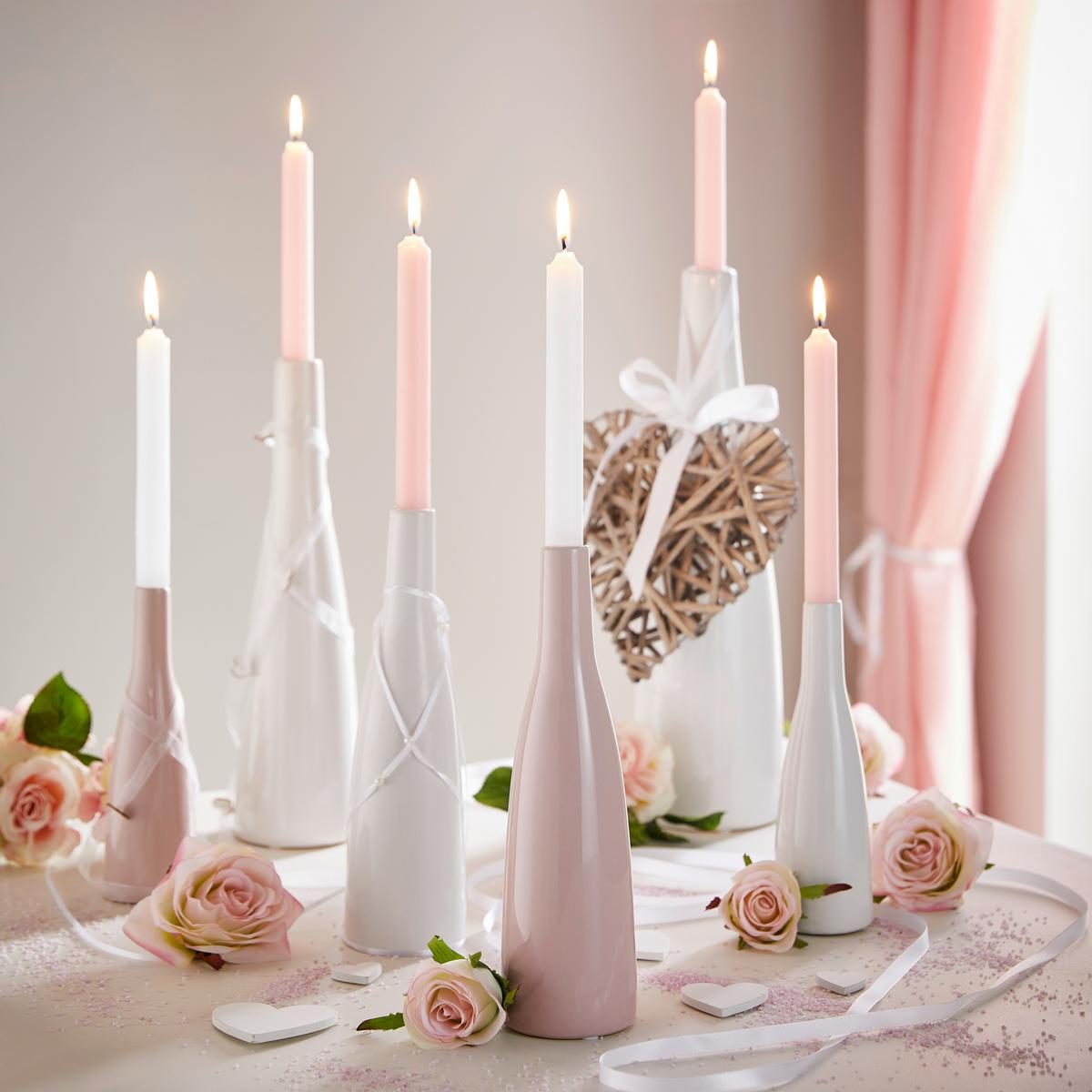 Vase Plancio II Weiß - Weiß, MODERN, Keramik (7,5/27cm) - Modern Living