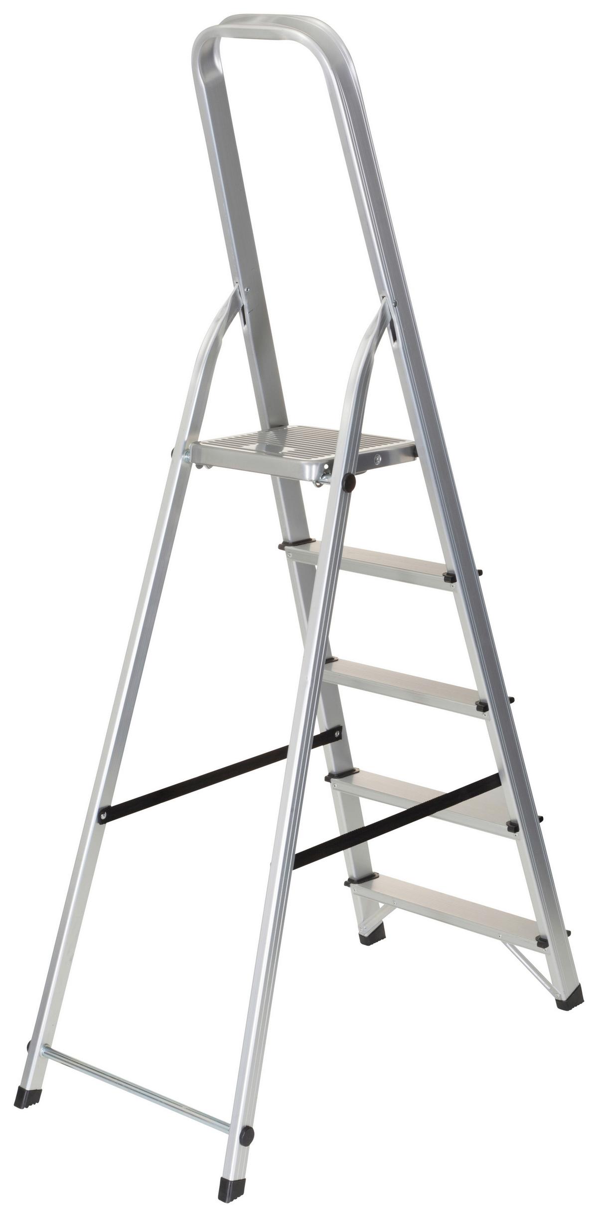 Zložljiva Lestev Solid Iii, Aluminij - barve aluminija, Basics, kovina (44/170/12cm) - MID.YOU