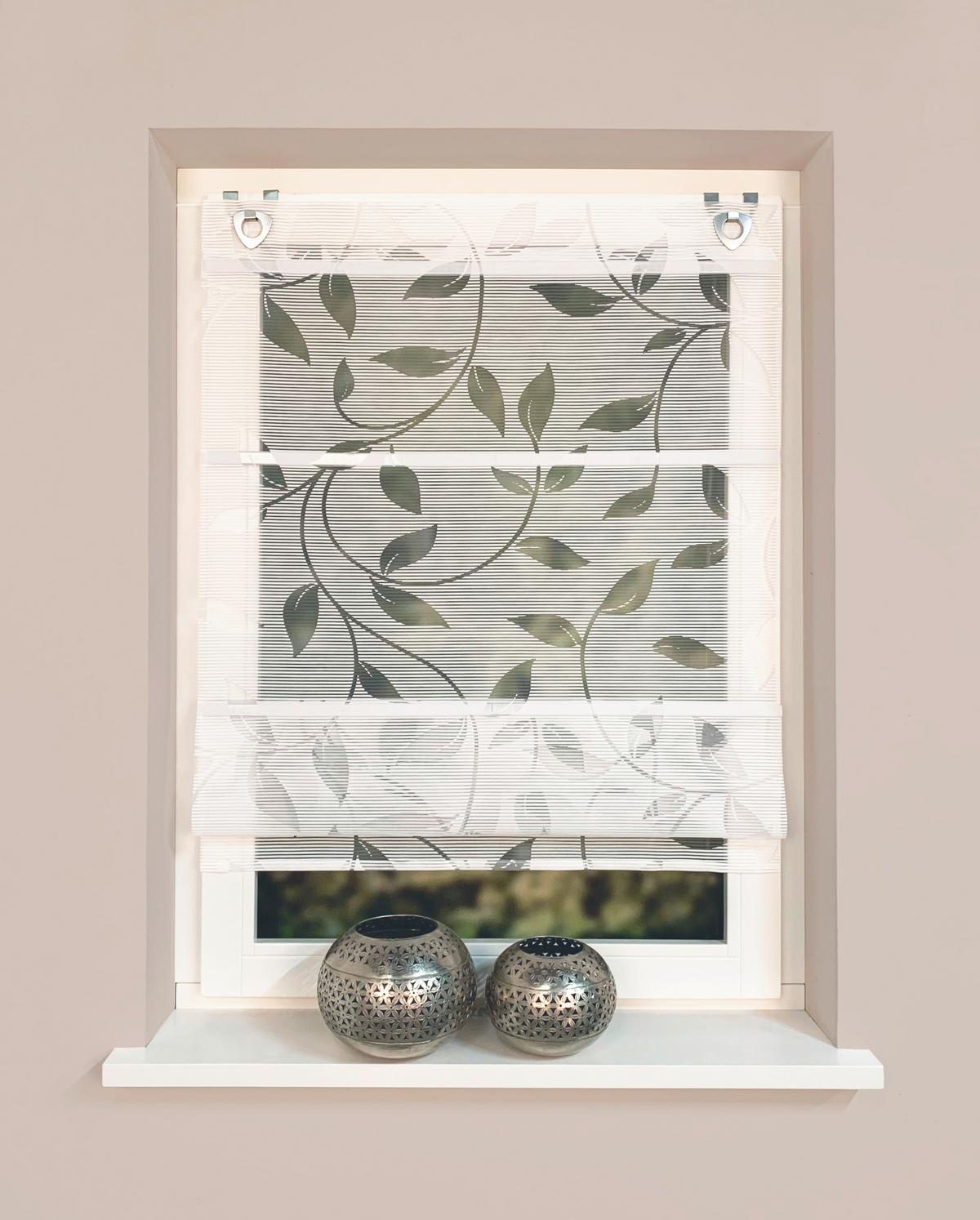 ROLETA BORIA - biały, Natur, tkanina (60/130cm) - Novel