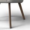 STOL MED ARMSTÖD MATTIA - beige/ekfärgad, Modern, metall/trä (56/87/61cm) - Bessagi Home