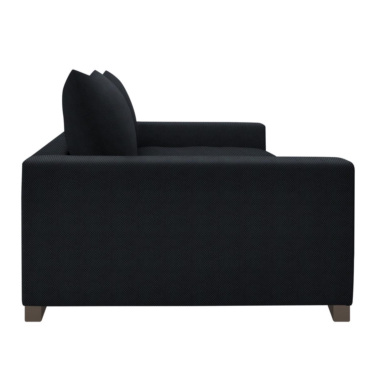 Bigsofa Pedro Schwarz - Schwarz, MODERN, Holz/Holzwerkstoff (261/83/124cm) - Mömax