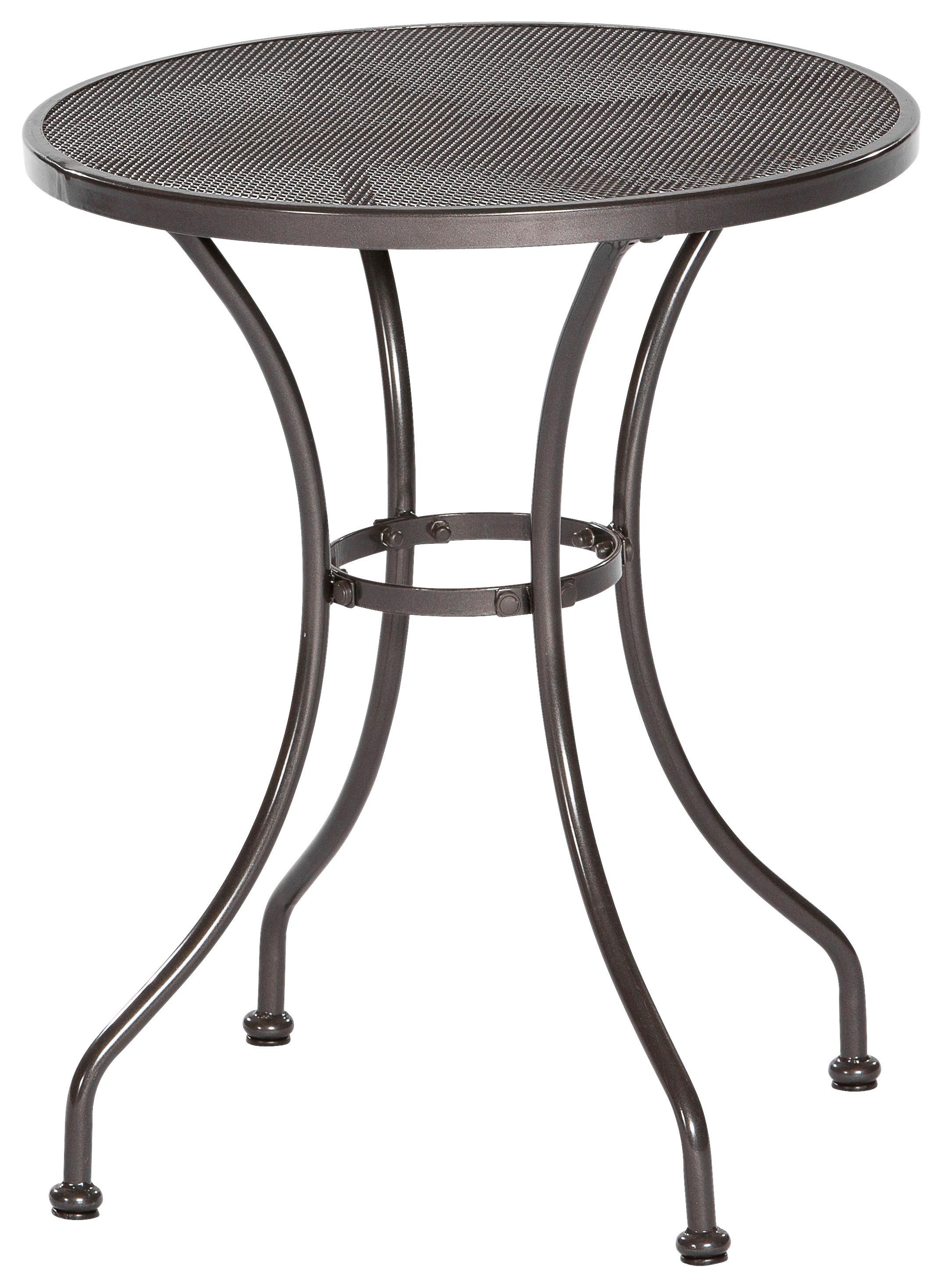 Gartentisch Delos ca. 60x75 cm Graphit - Graphitfarben, MODERN, Metall (60/60/75cm) - Gardenson