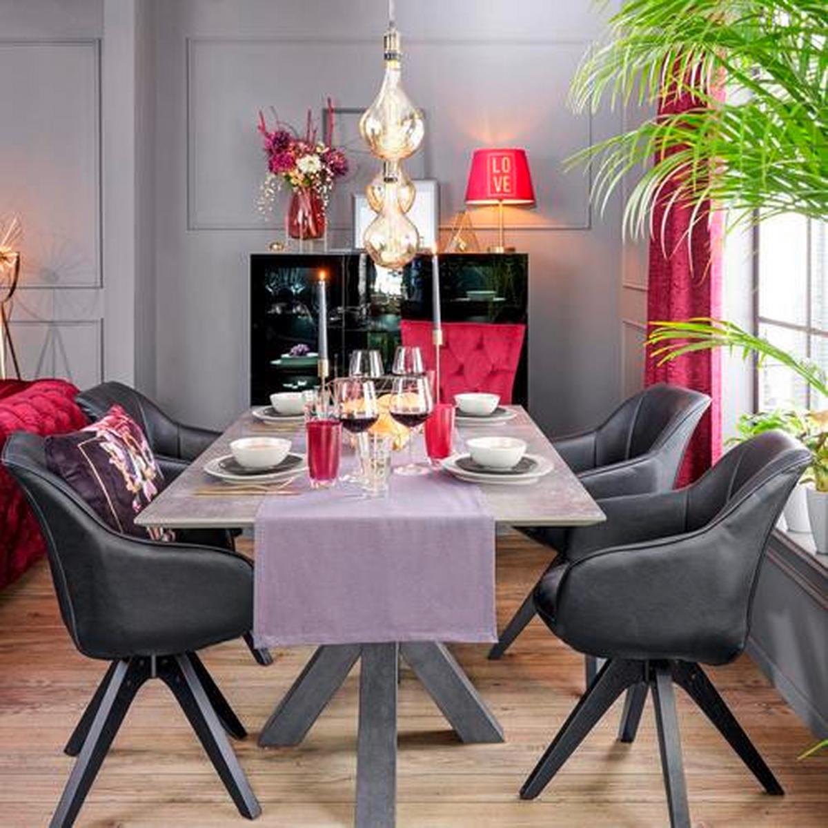Lampă suspendată Blacky - alb/negru, metal/textil (10/100cm) - Mömax
