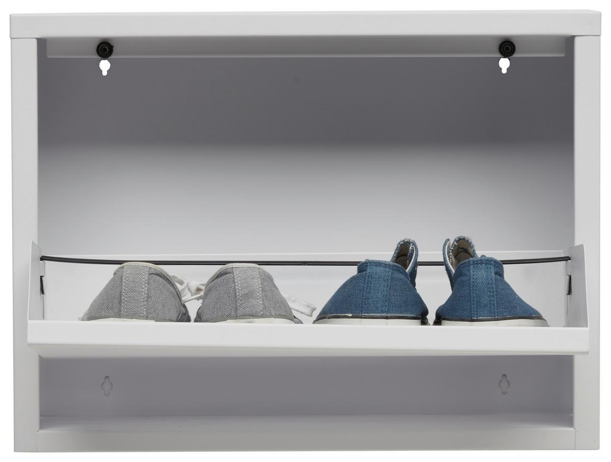 SZAFKA UCHYLNA NA BUTY FLY - biały, Basics, metal (50/37/15cm) - Carryhome