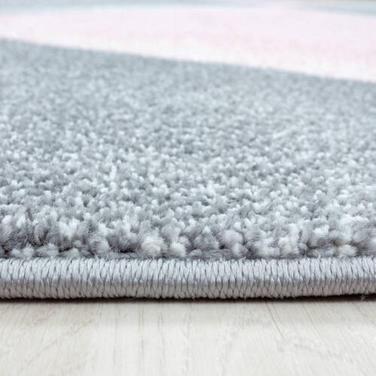 Webteppich Beta Pink ca. 140x200cm - Pink, Basics, Textil (140/200cm) - Novel