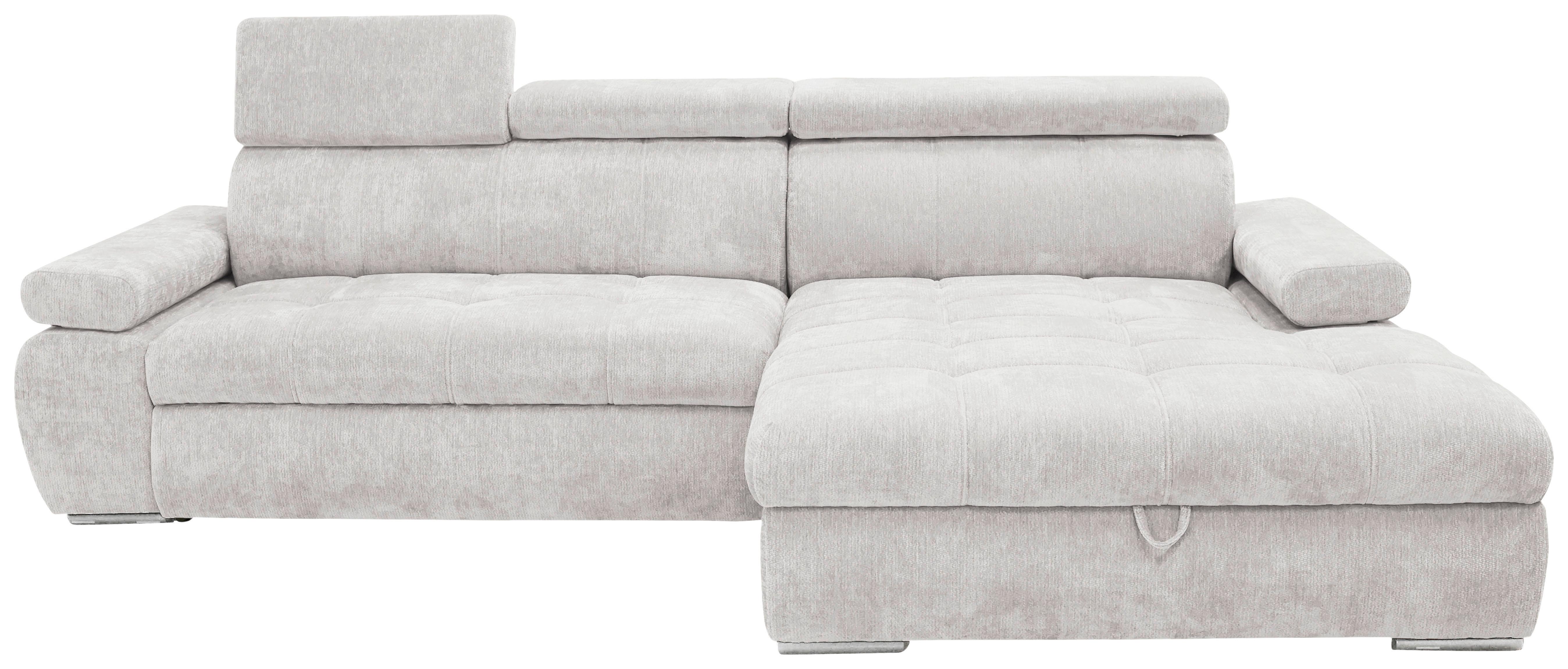 Colțar Vegas - gri deschis, Design, lemn/textil (294/173cm) - Modern Living