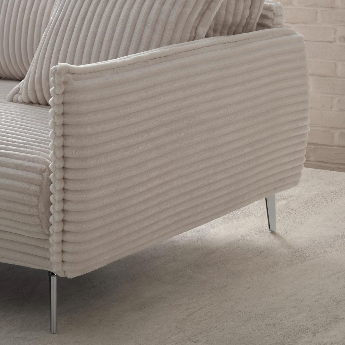 Kanapé Kiss - fehér, Modern, faalapú anyag/textil (241/90/117cm) - Mömax