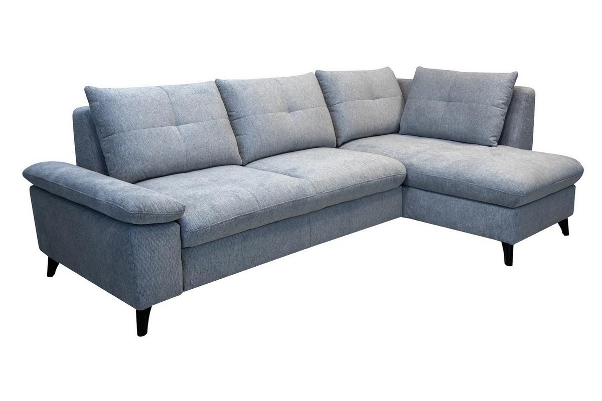 Sarokkanapé Ágyfunkcióval Mondial - világosszürke, Modern, műanyag/faalapú anyag (259/92/162cm)