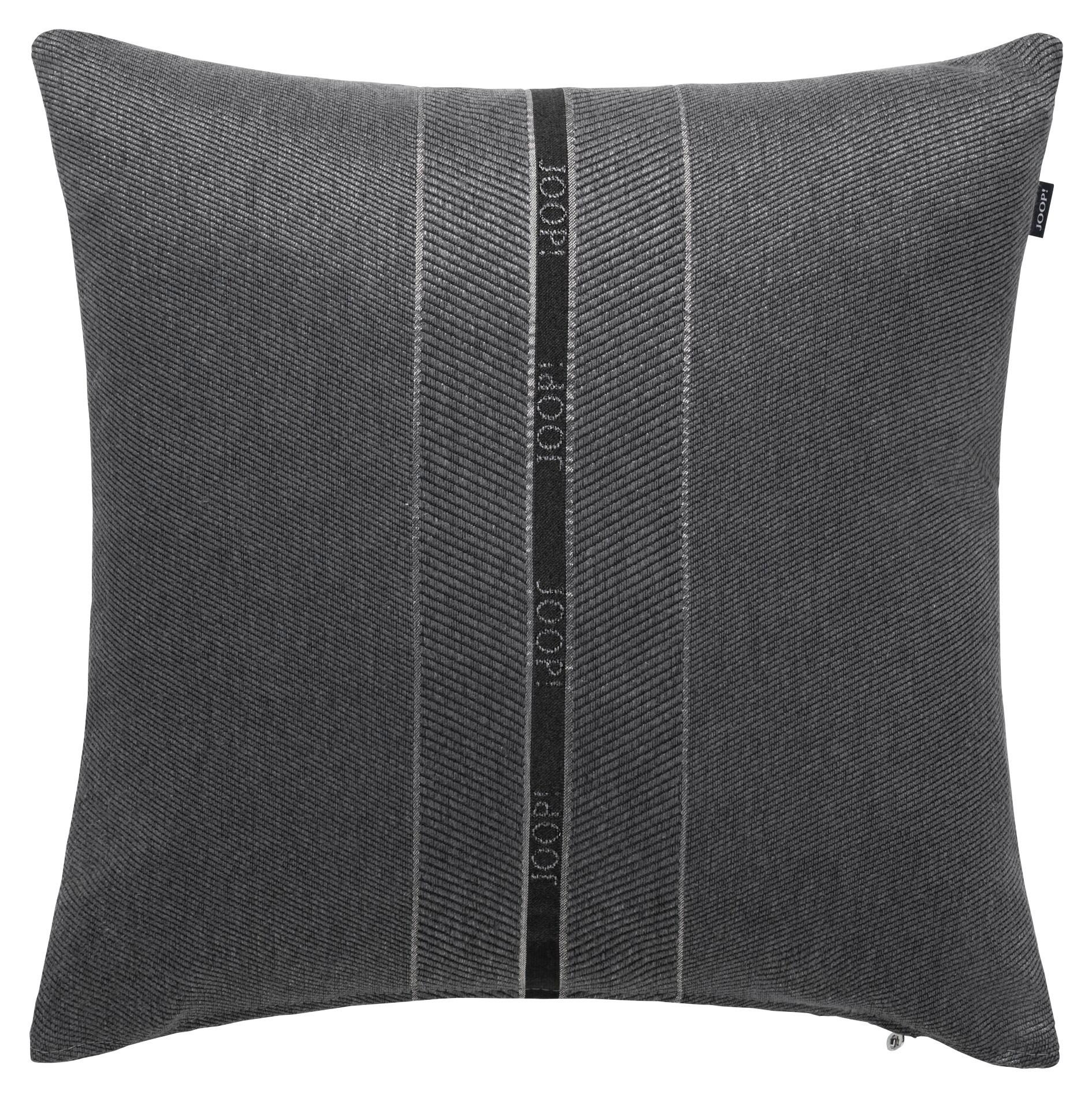 POSZEWKA NA PODUSZKĘ J-RIBBON - antracytowy, Design, tkanina (40/40cm) - Joop!