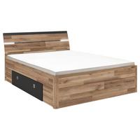 Postelja Mars, S Predali, 160x200 - temno siva/črna, Konvencionalno, umetna masa/leseni material (160/200cm) - MID.YOU