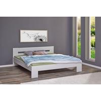 Bett Annik ca. 180x200 cm Weiß - Weiß, MODERN, Holzwerkstoff (180/200cm) - MID.YOU