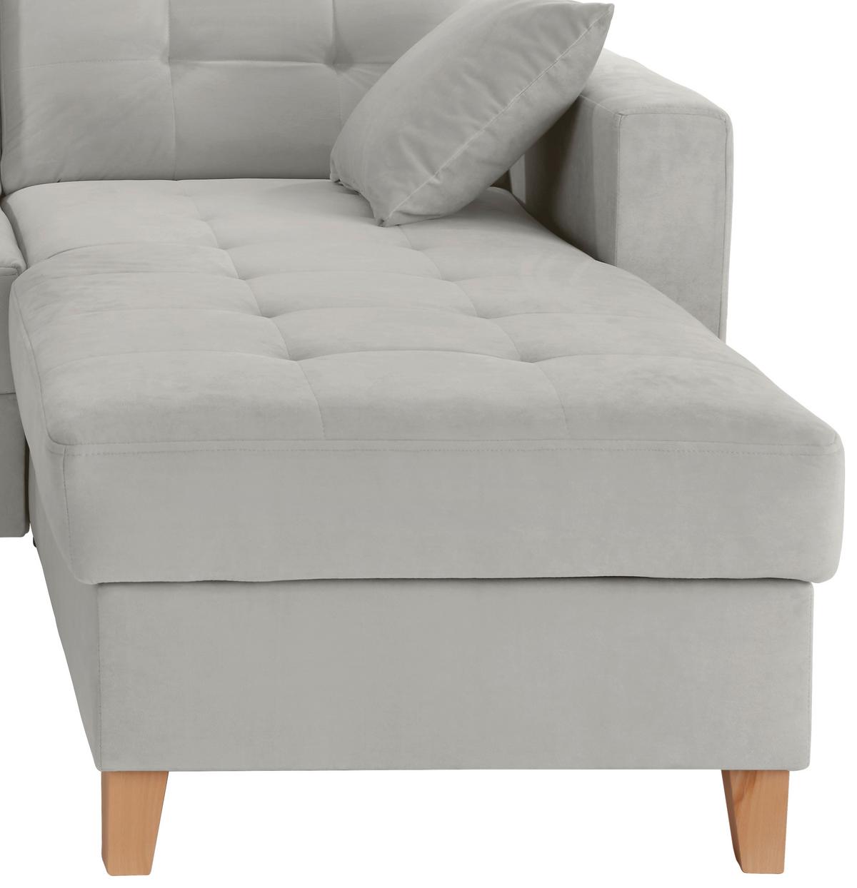 Colțar BERGEN - gri deschis, Design, textil (231/160cm) - Luca Bessoni