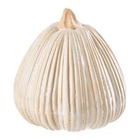 Dekokürbis Belle Creme - Creme, Konventionell, Keramik (12,4/12cm) - Modern Living