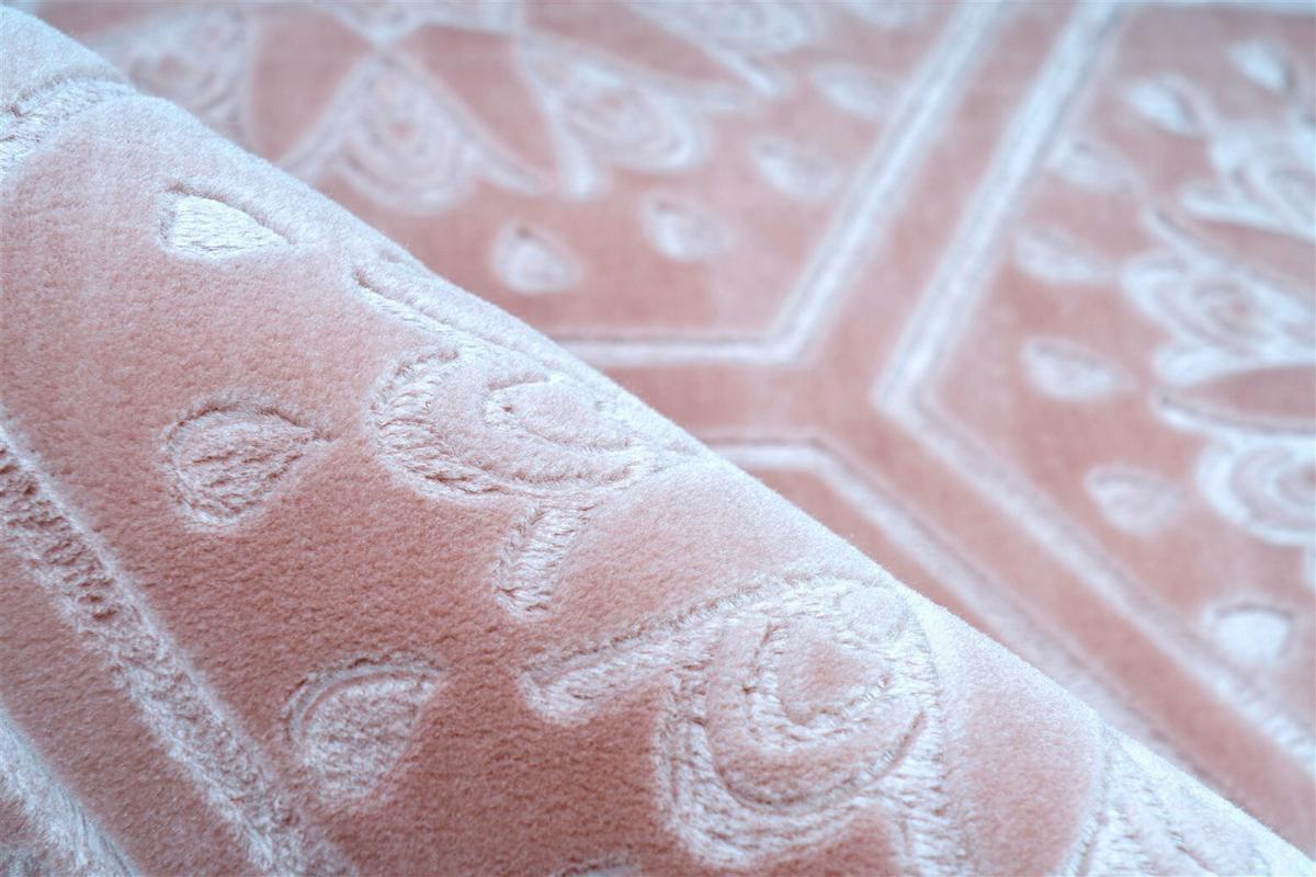 FLACHWEBETEPPICH MONROE 225 ROSA - Rosa, Konventionell, Textil (80/150cm) - Kayoom