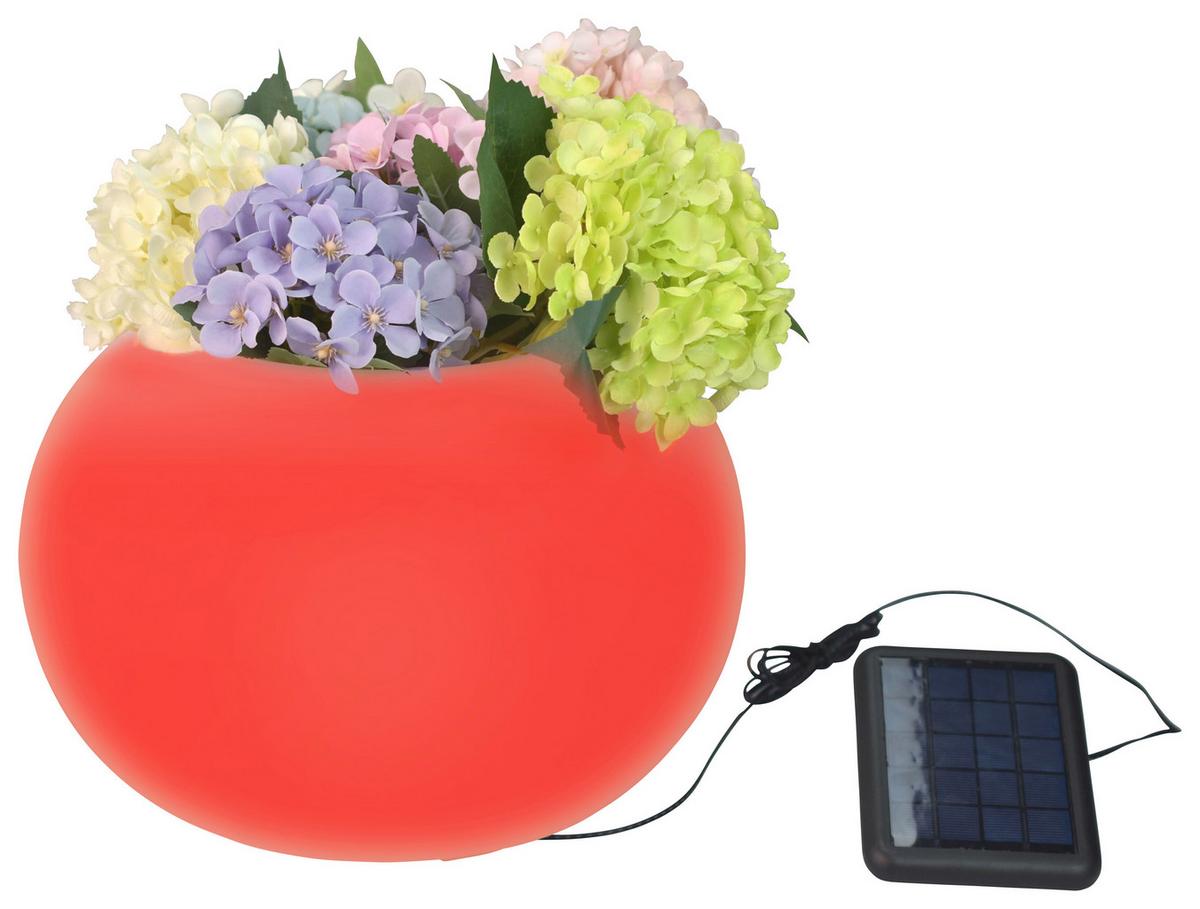 Solarleuchte Vase Weiß max. 2 Watt - Weiß, KONVENTIONELL, Kunststoff (25/20cm) - Modern Living
