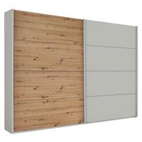 Ormar S Kliznim Vratima Feldkirch - siva/boje hrasta, Moderno, drvni materijal/metal (271/210/62cm) - Modern Living