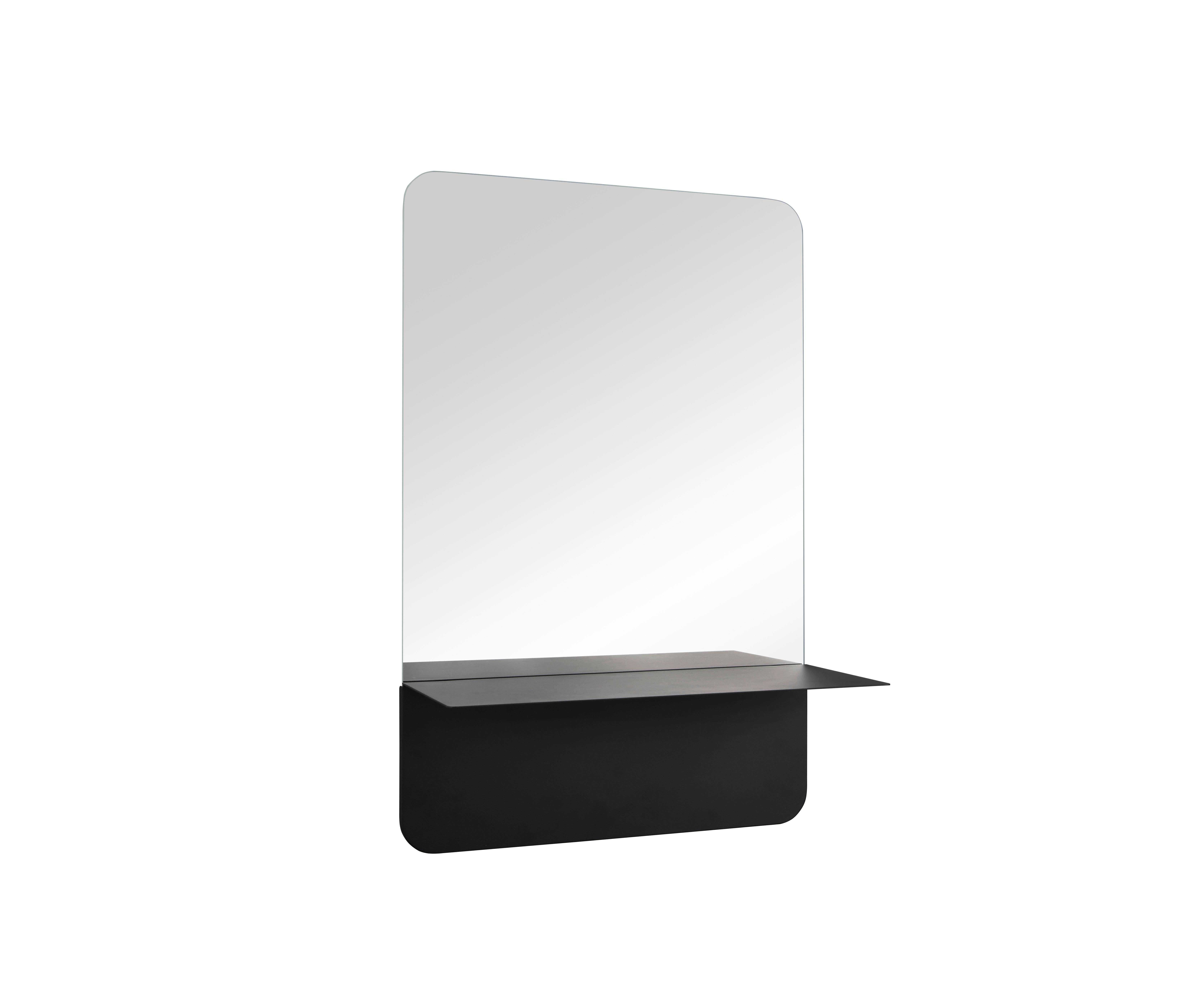 Wandspiegel Maren Schwarz ca. 40x60x15,5cm - Schwarz, MODERN, Glas/Metall (40/60/15,5cm) - Mömax