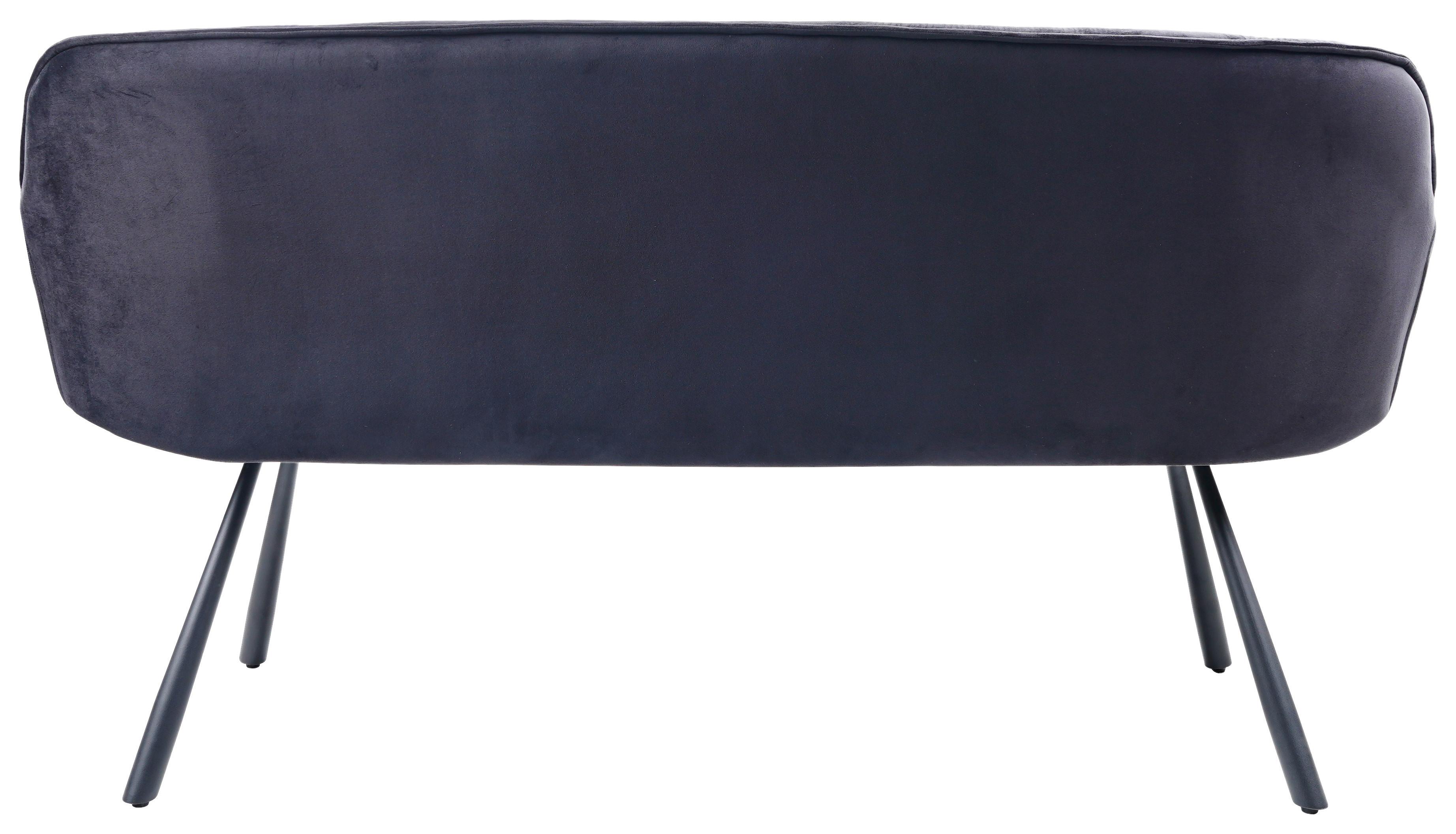 SITTBÄNK EILEEN - svart, Modern, metall/textil (171/88/65cm) - Mömax