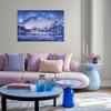 CANVASTAVLA SILVER - pink/blå, trämaterial/textil (120/80cm) - Mömax