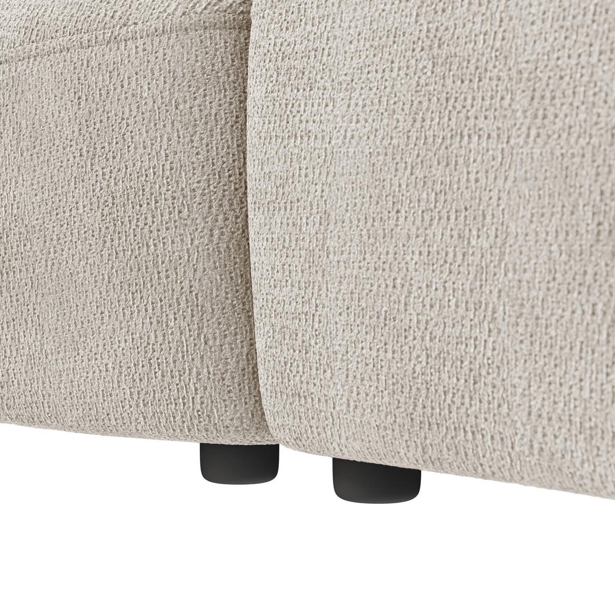 Megasofa Casoria Grauweiß inkl. 2 Zierkissen - Bordeaux/Grauweiß, MODERN, Kunststoff/Textil (260/76/115cm) - Mömax