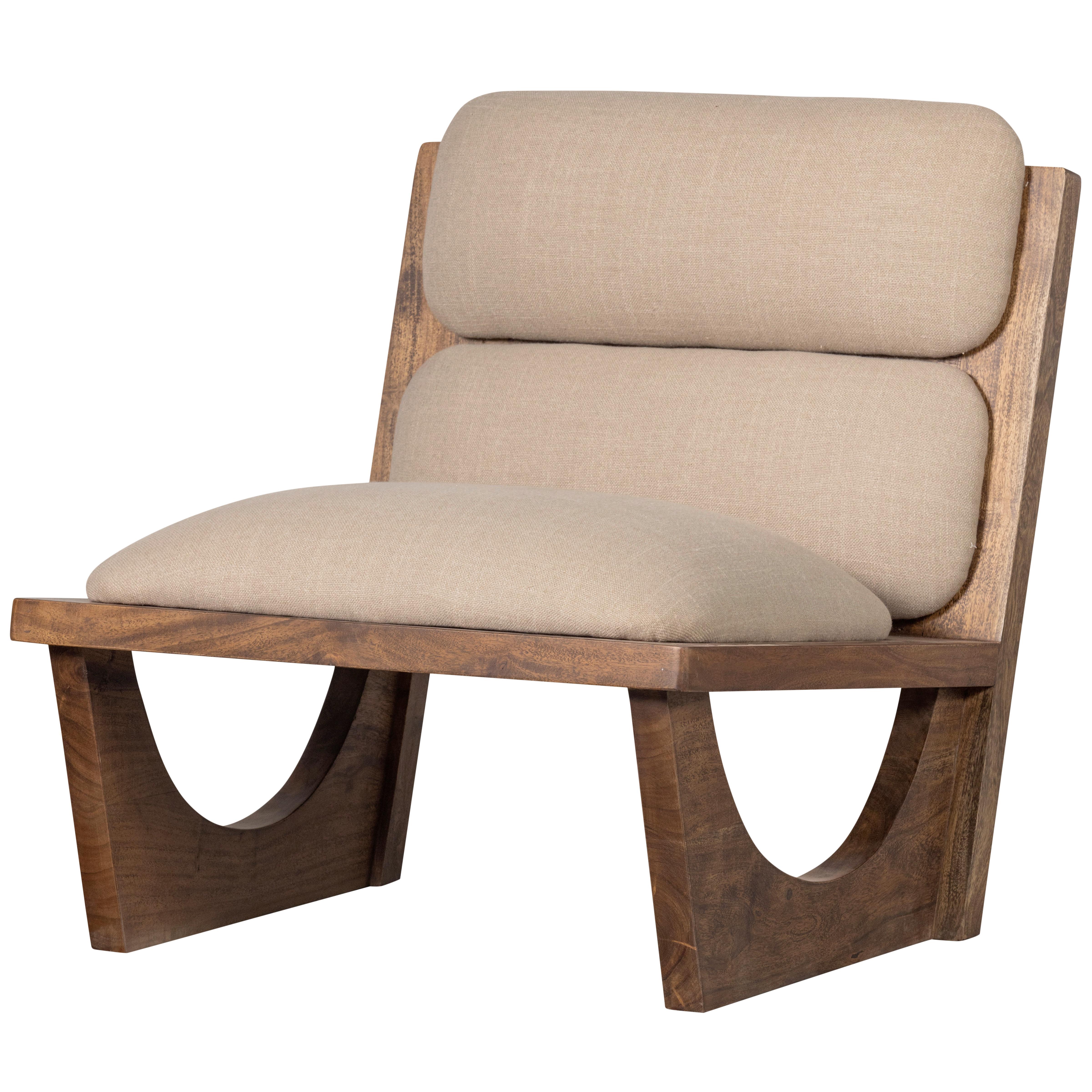 Sessel Opulent Akazie-/Naturfarben B: 70 cm - Naturfarben/Akaziefarben, Design, Holz/Textil (70/75/80cm) - Livetastic