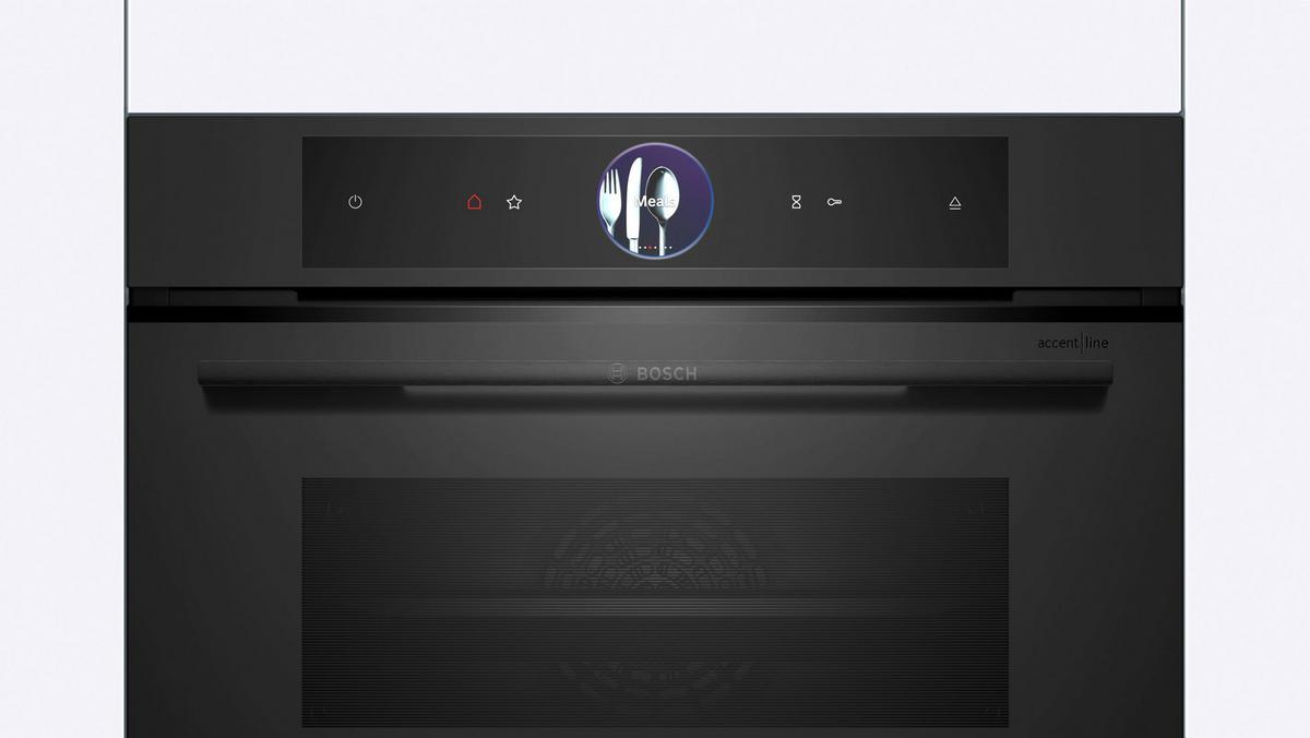 Dampfbackofen CSG936AM1 Schwarz matt - Schwarz, MODERN, Glas/Metall (59,4/45,5/54,8cm) - Bosch