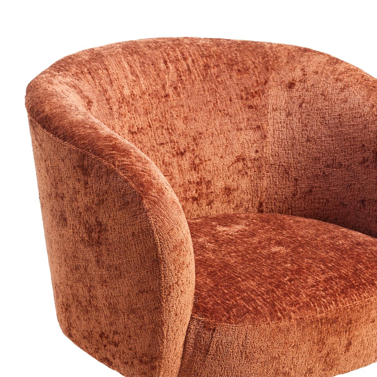Forgószék Terrakotta Giro - fekete/terrakotta, Modern, textil/fém (67/68/73cm) - Premium Living