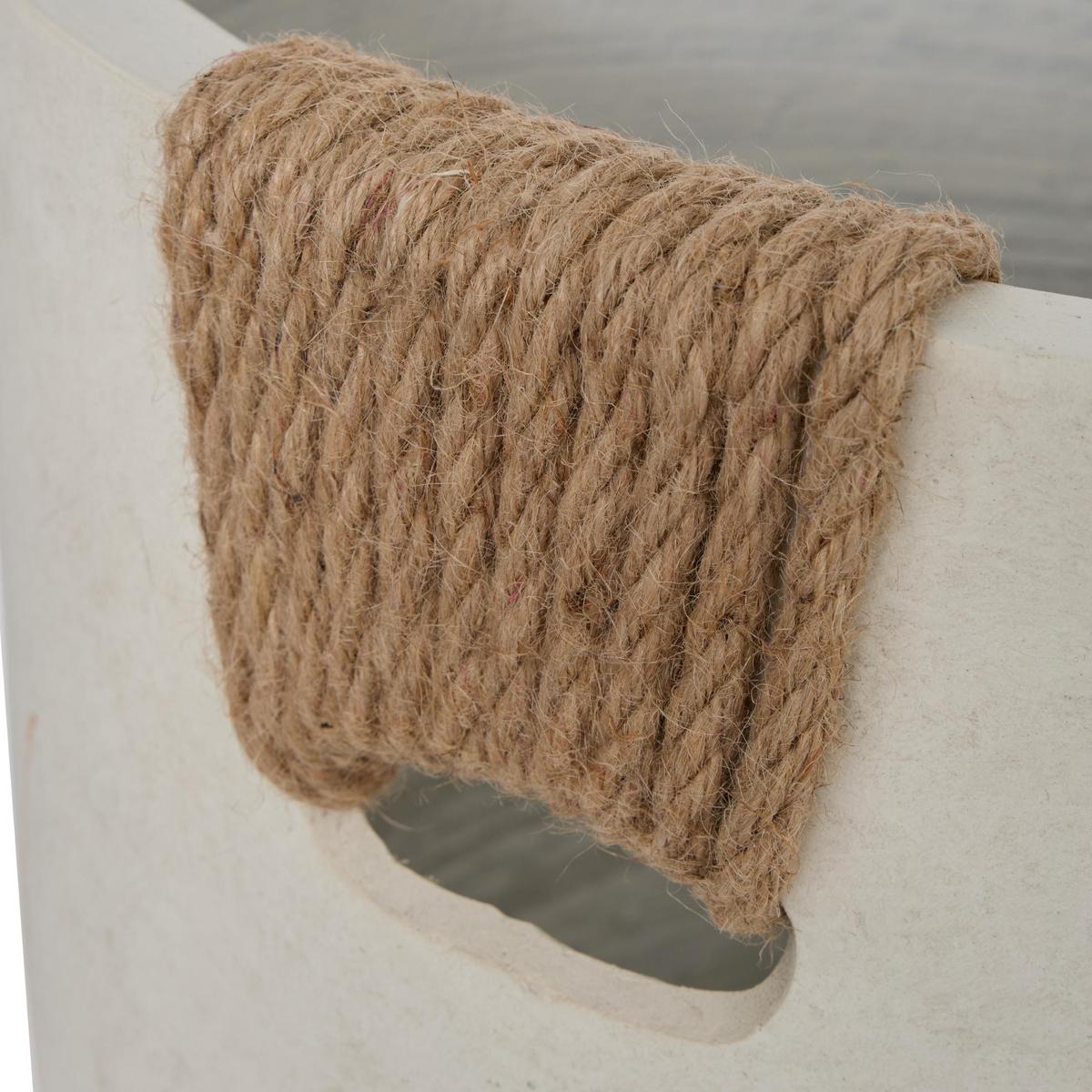 Mască pentru ghiveci Sien M cca. 38x33 cm - alb/culoare natur, Basics, piatră (38/33cm)