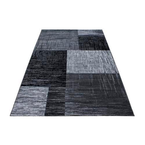 Webteppich Plus Schwarz ca. 80x150cm - Schwarz, Design, Textil (80/150cm)