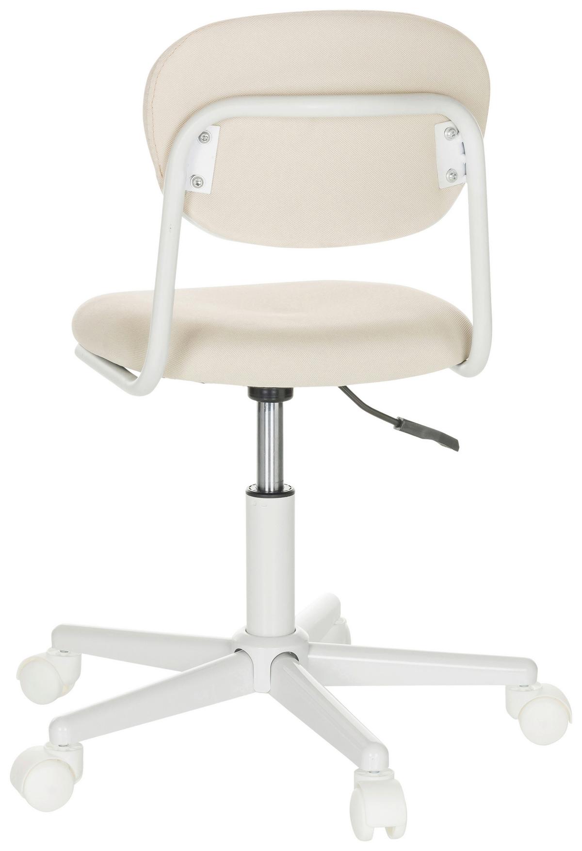Otroški Vrtljivi Stol Kiddy Base I, Bež - bela/bež, Basics, umetna masa/tekstil (60/72-83/60cm) - MID.YOU