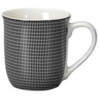 Kaffeebecher Shiva Schwarz/Weiß - Schwarz/Weiß, LIFESTYLE, Keramik (8,4/9,2cm) - Mömax