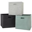 Faltbox Elli Jadegrün - Jadegrün, MODERN, Karton/Textil (33/33/32cm) - Modern Living Faltbox Elli Jadegrün - Jadegrün, MODERN, Karton/Textil (33/33/32cm) - Modern Living