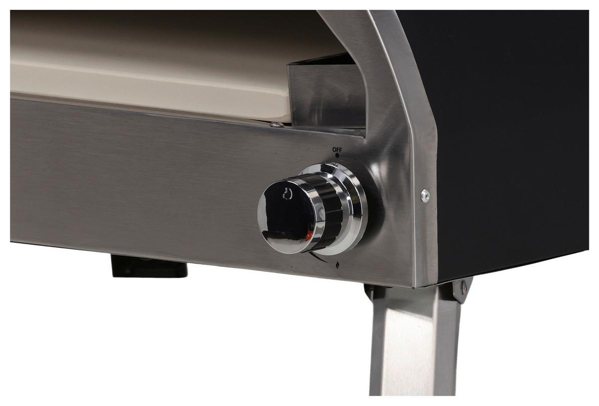 Pizzaofen Kerang ca. 56,3x56,5x54 cm Silber - Silberfarben, KONVENTIONELL, Metall (56,3/56,5/54cm) - Gardenson