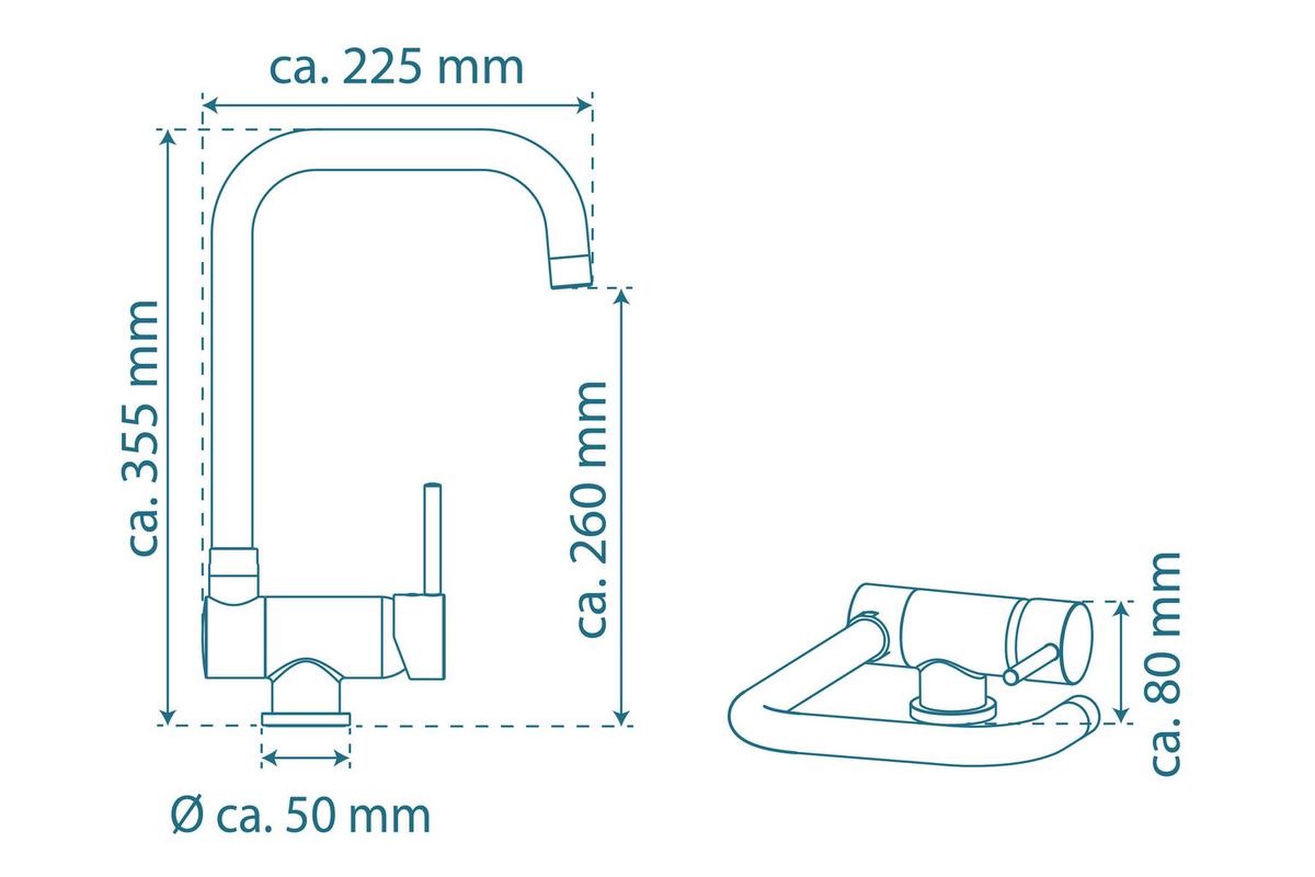 Slavina Window - boje kroma, Lifestyle, metal (30cm)