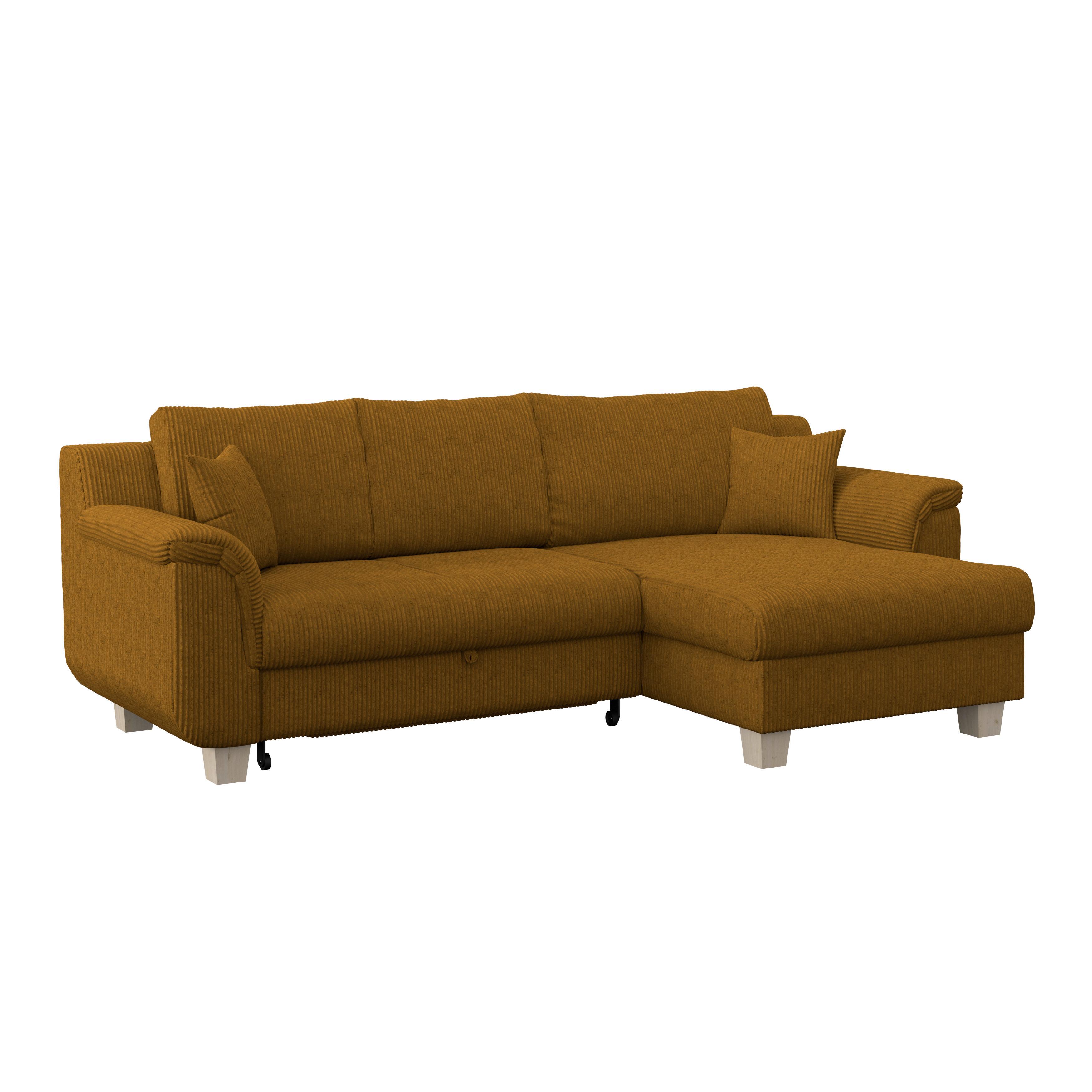 Colţar ALEX - miere, Modern, textil (246/88cm)