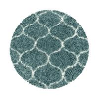 Hochflorteppich Salsa Blau Ø ca. 160cm - Blau, Design, Textil (160cm)