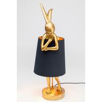 LAMPA STOŁOWA 53470 ANIMAL RABB - czarny/kolor złoty, Lifestyle, tworzywo sztuczne/metal (23/68/26cm) - Kare-Design