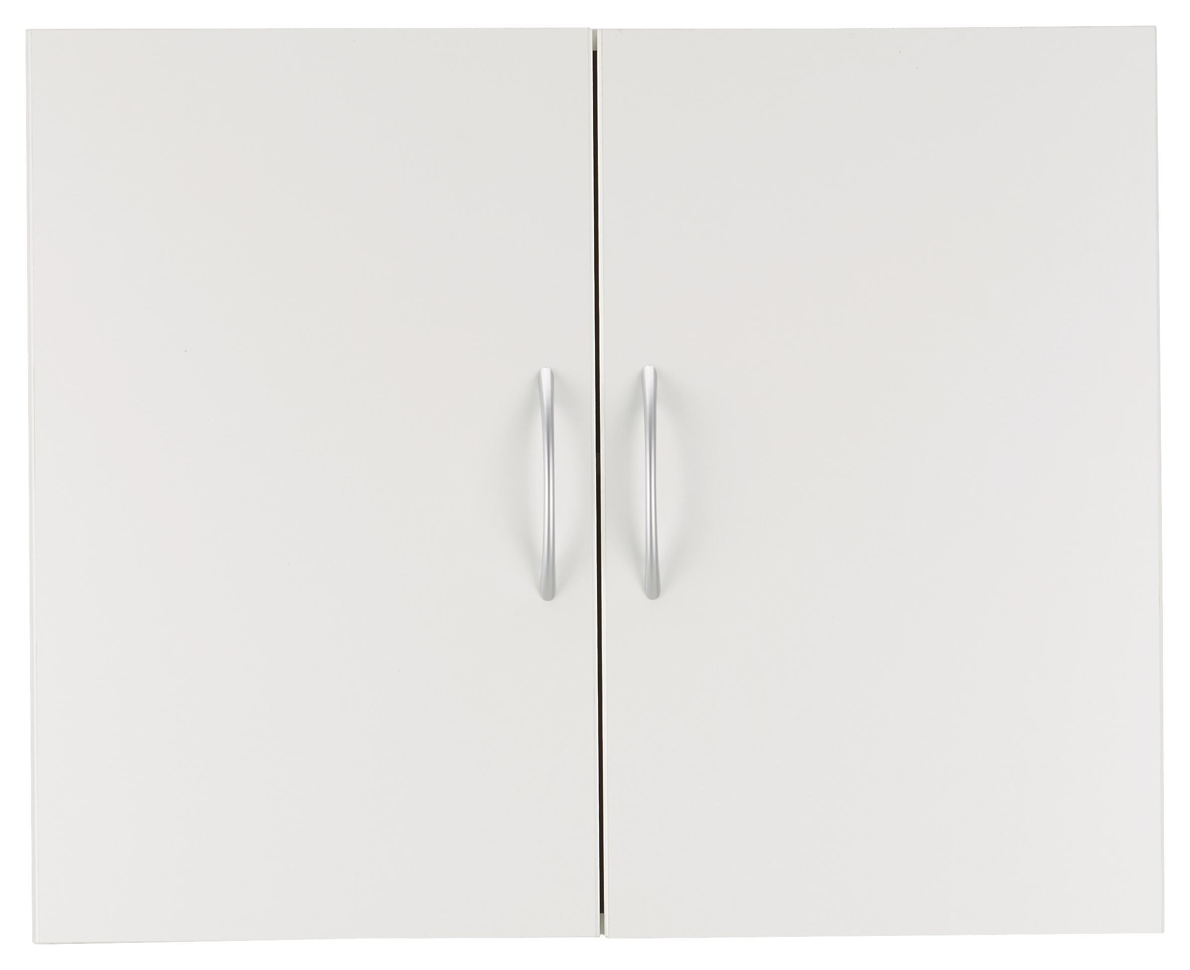 Hängeschrank Weiß - Alufarben/Weiß, Holzwerkstoff/Kunststoff (80/64/40cm) - Mömax modern living