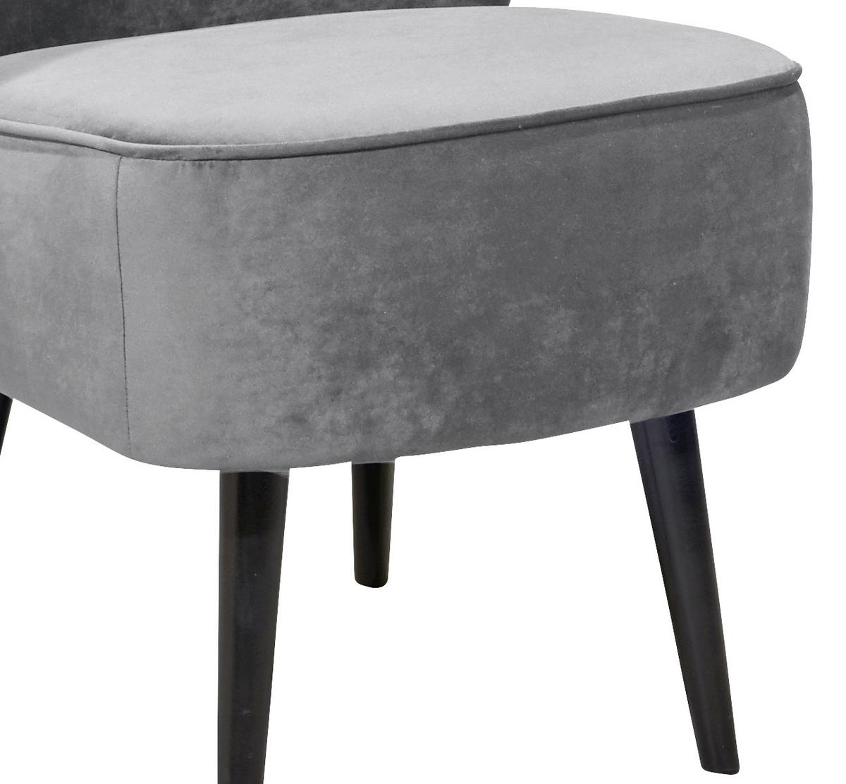FOTEL LORD -PV- -TREND- - czarny/szary, Trend, materiał drewnopochodny/tkanina (65/89/70cm) - MID.YOU