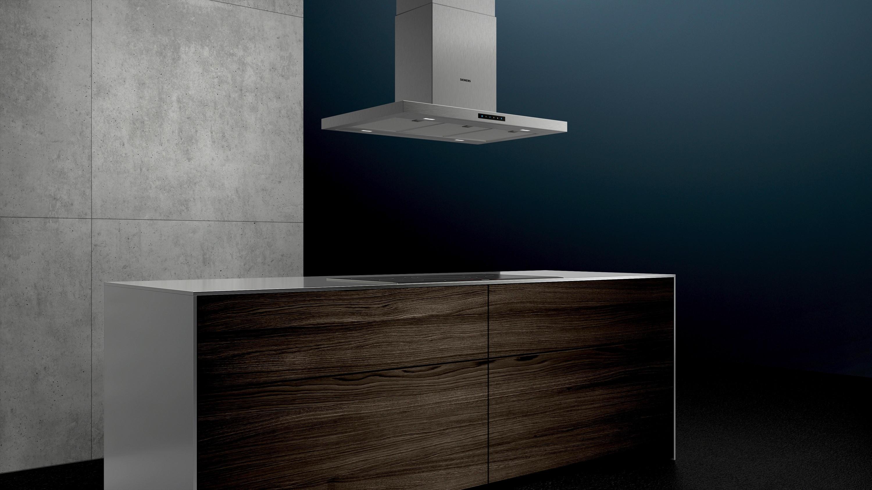 Dunstabzugshaube LF97BBM50 Edelstahl - Edelstahlfarben, LIFESTYLE, Metall (89,8/4,6/60cm) - Siemens