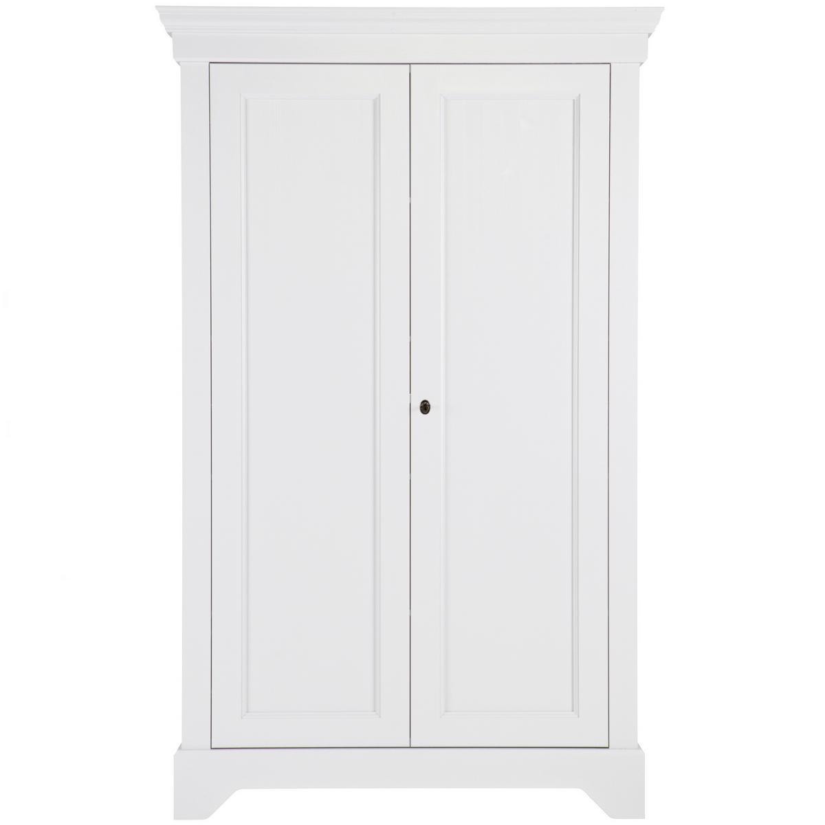 Schrank Isabel Weiß - Weiß, Design, Holz/Metall (118/191/47cm) - Livetastic