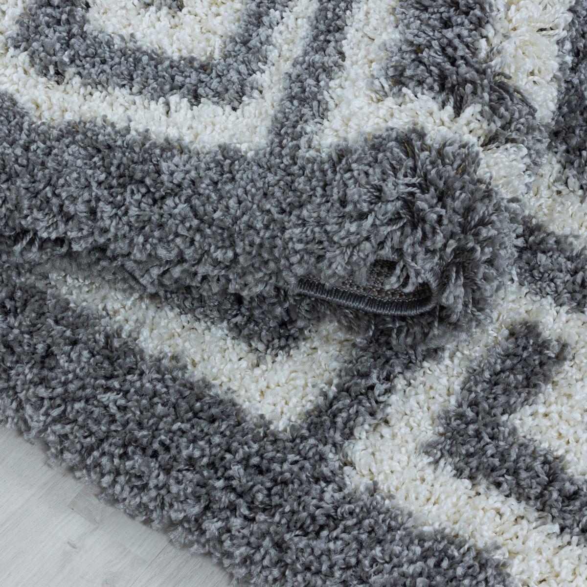 Hochflorteppich Hera Grau ca. 240x340cm - Grau, Design, Textil (240/340cm)